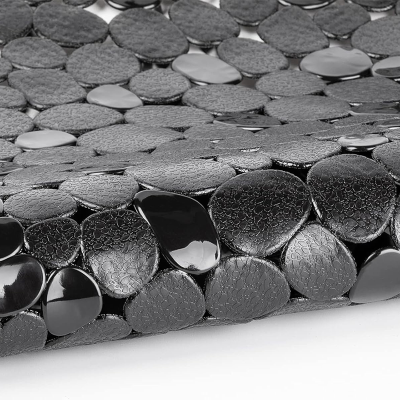 Oval Pebble-Texture Anti-Slip Mat