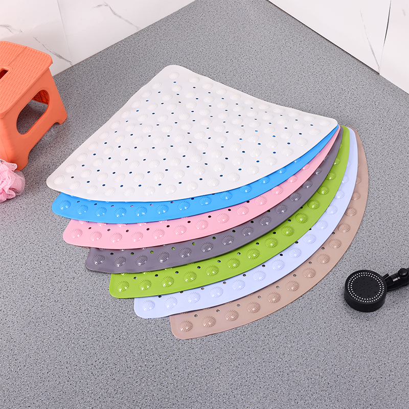 Fan-Pattern Massage Anti-Slip Bath Mat