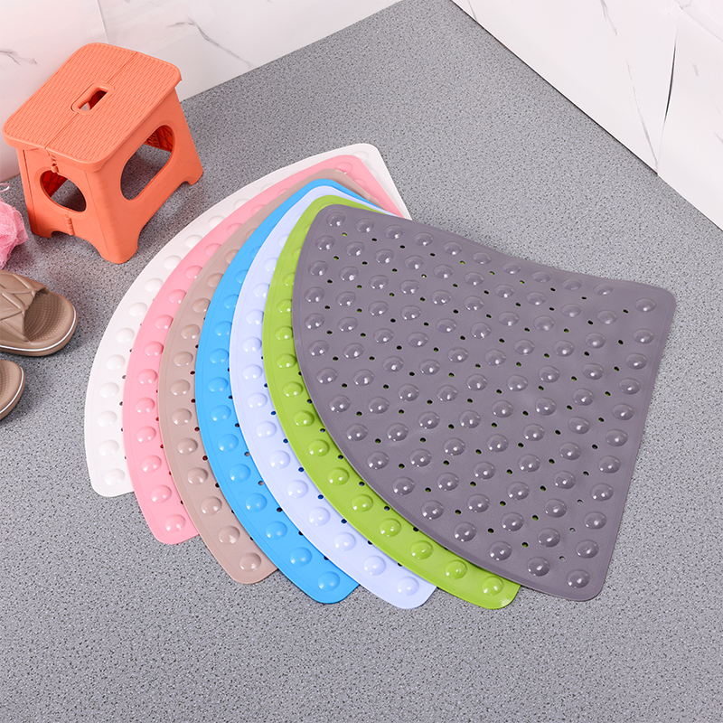 Fan-Pattern Bubble Anti-Slip Bath Mat
