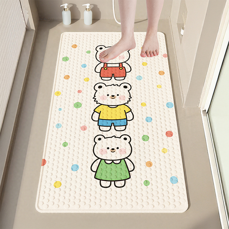 Universal Rectangular Print Anti-Slip Mat