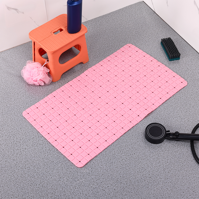 Grid-Pattern Anti-Slip Bath Mat