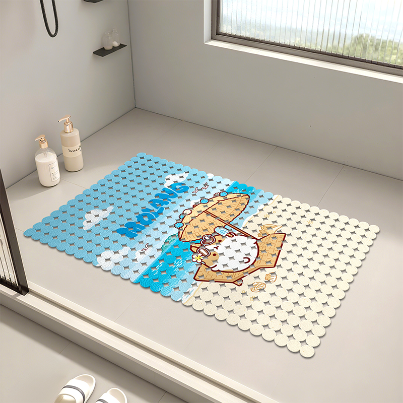 Simple Print Round Anti-Slip Mat